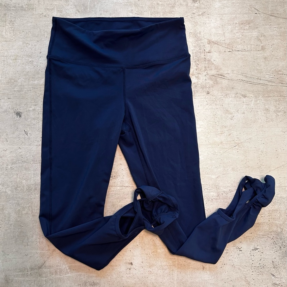 Blue Stirrup Legging Yoga Tights M Sol & Mane